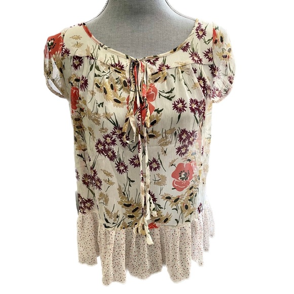 Tops - Floral multi-colored blouse. Jovovich Hawk for Target.